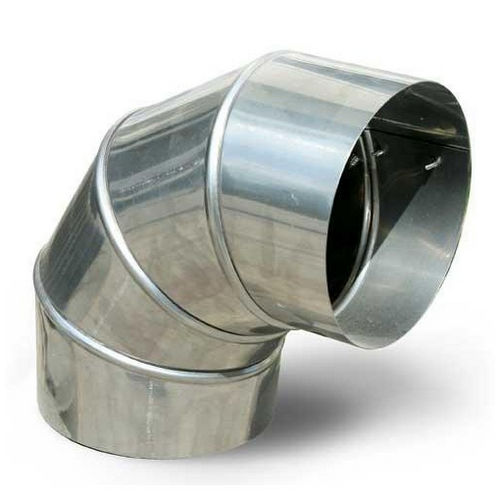 Колено для дымохода нержавеющая сталь 1 мм D120 угол 90 градусов