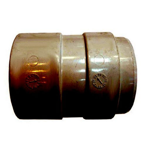 Соединитель трубы Interplast 125/80 серо-коричневый RAL 8019